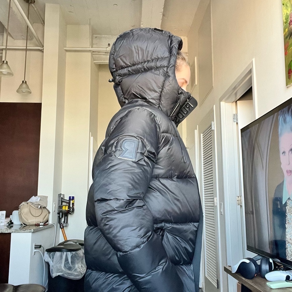 Rudsak Black Puffer Jacket with Hood
